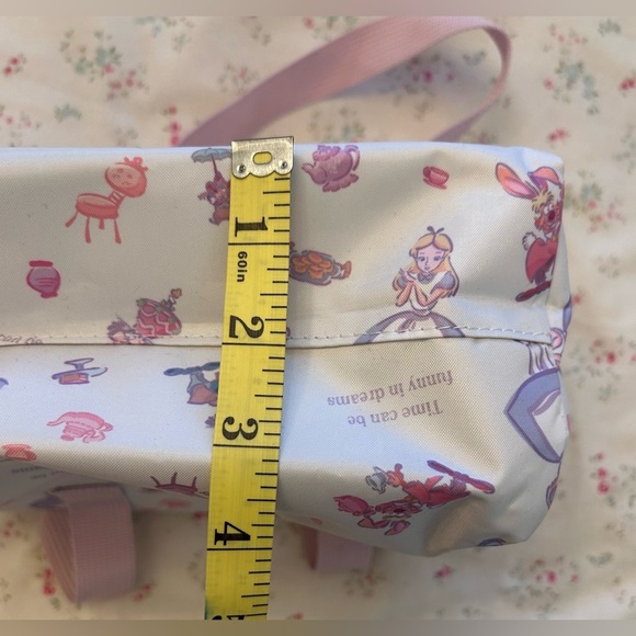 Disney Alice in Wonderland Themed Tote Bag with Pink Handles - Picture 8 of 8